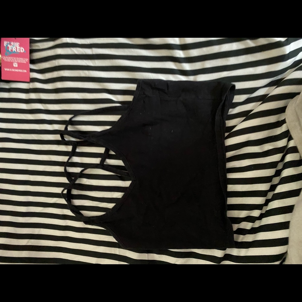 Black crop top